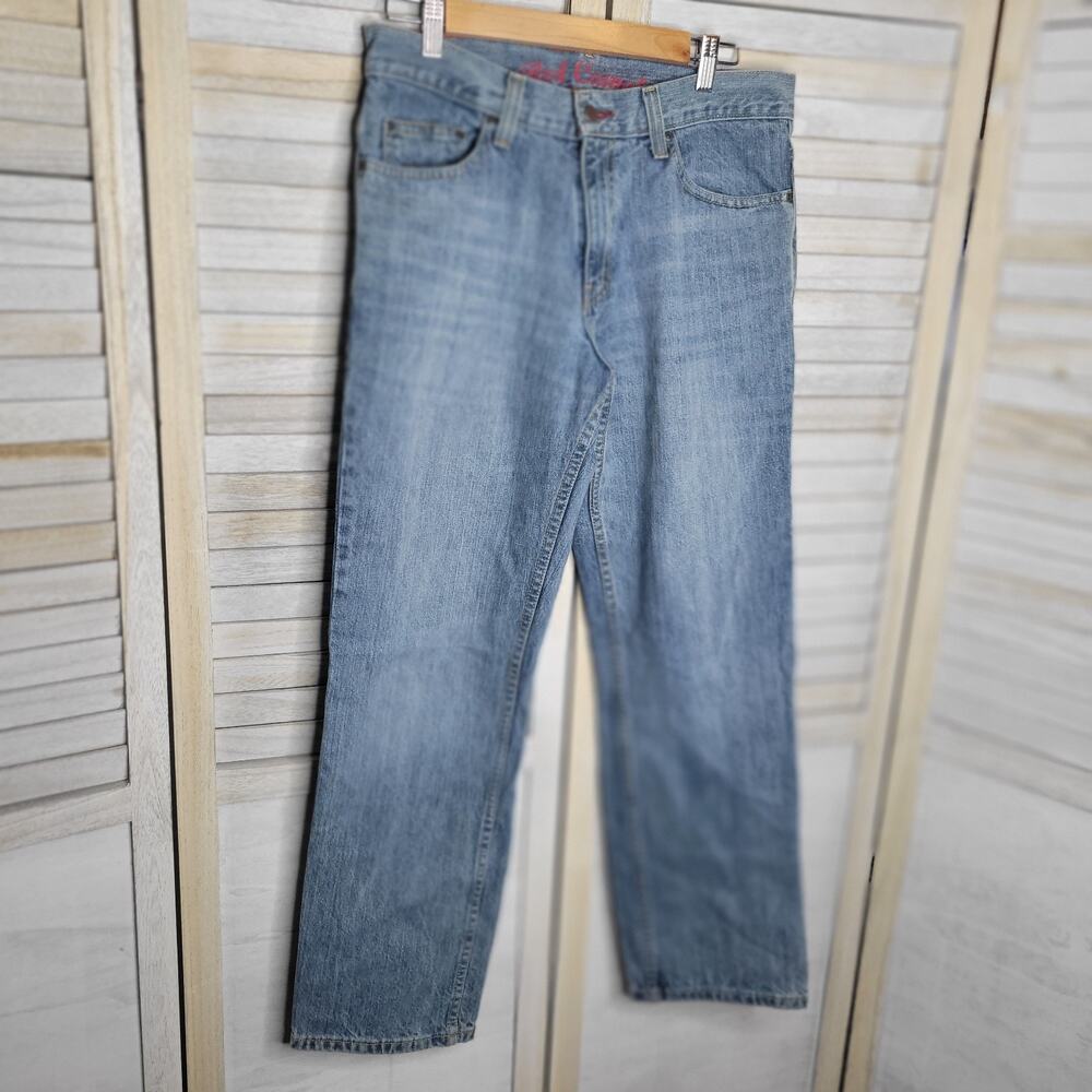 💛3/$15 Men’s Straight Leg Jeans Size 32x30 32 Blue 100% Cotton